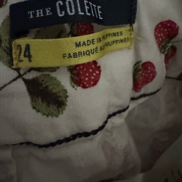 Maeve The Collette Strawberry Print Cropped Wide leg - Picture 7 of 8